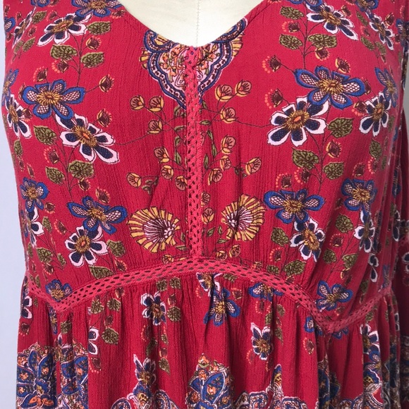 🌻 3/25 🌻 Angie Boho Paisley Ruffle Tank Top - Picture 7 of 9